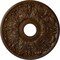 Ekena Millwork Apollo Ceiling Medallion (Canopies up to 5 5/8"), 16 1/2"OD x 3 5/8"ID x 1 1/8"P, Root Beer Crackle CM16APRBC - alternate 1